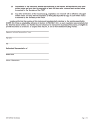 DEP Form 62-730.900(4)(K) &quot;Hazardous Waste Facility Certificate of Liability Insurance (Primary Policy)&quot; - Florida, Page 2