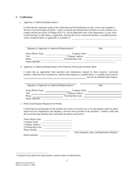 DEP Form 62-620.910(13) Notification of Availability of Record Drawings and Final Operation and Maintenance Manuals - Florida, Page 2