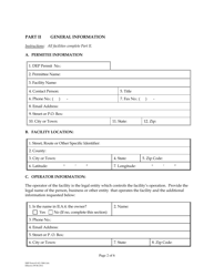 DEP Form 62-621.500(1)(B) Notice of Intent to Use the Generic Permit for Discharges From Fresh Citrus Fruit Packinghouses to Percolation Ponds (Subsection 62-621.500(1)(B), F.a.c.) - Florida, Page 2