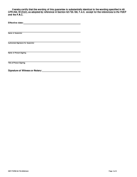 DEP Form 62-730.900(4)(D) &quot;Hazardous Waste Facility Corporate Guarantee for Liability Coverage&quot; - Florida, Page 5