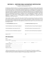 DEP Form 62-788.101(1) Voluntary Cleanup Tax Credit Application and Affidavit - Florida, Page 10