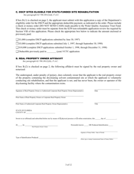 DEP Form 62-788.101(1) Voluntary Cleanup Tax Credit Application and Affidavit - Florida, Page 3