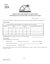DEP Form 62-620.910(7) (2ES) Application for Permit to Discharge Non-process Wastewater to Surface Waters - Florida, Page 5