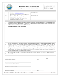Document preview: Form 62B-56.900(9) Periodic Progress Report - Florida