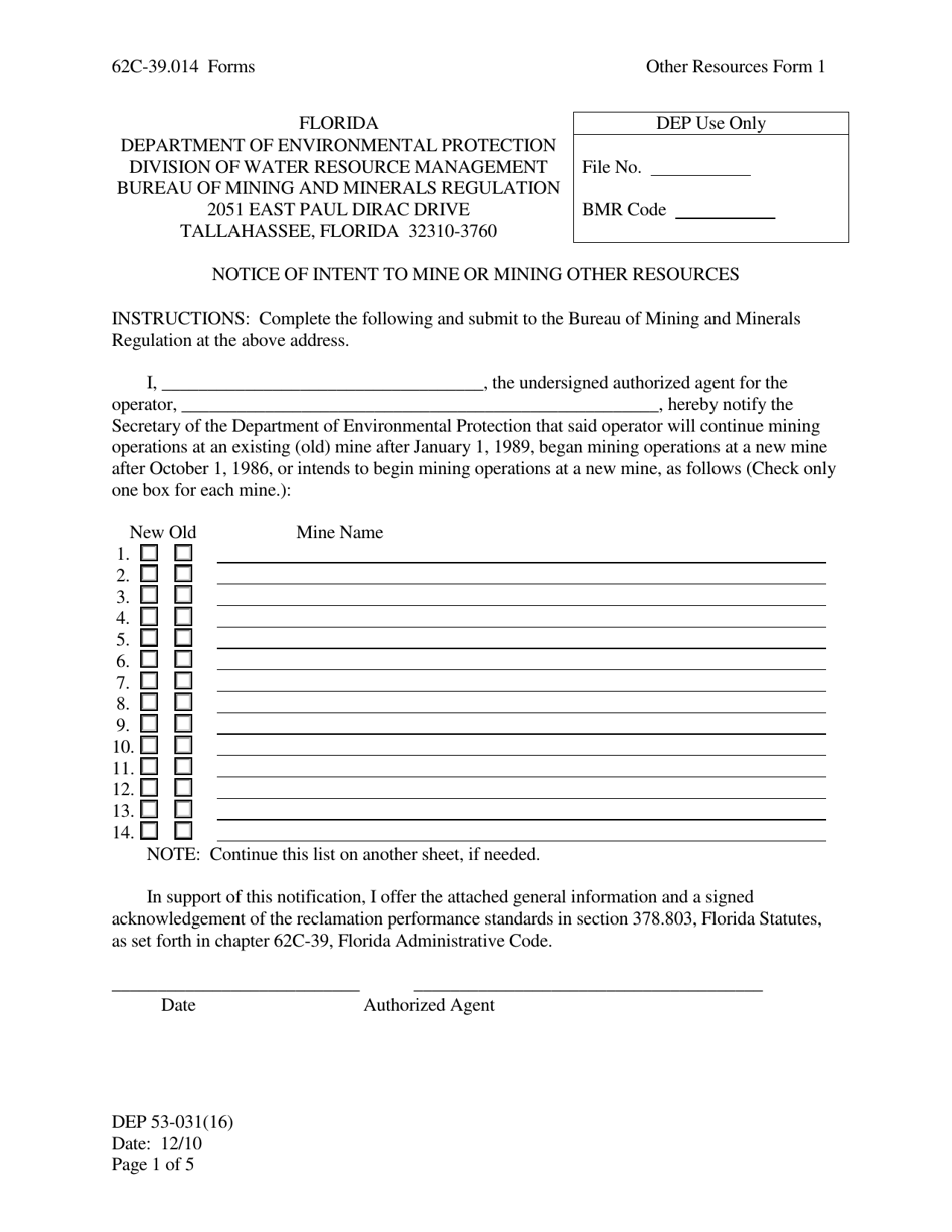 Mining Avocation Form Other Resources Form 1 (DEP53-031(16)) - Fill Out, Sign Online and ...