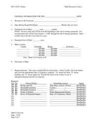 Other Resources Form 1 (DEP53-031(16)) Notice of Intent to Mine or Mining Other Resources - Florida, Page 5
