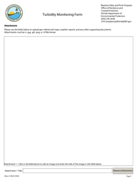 Turbidity Monitoring Form - Florida, Page 5