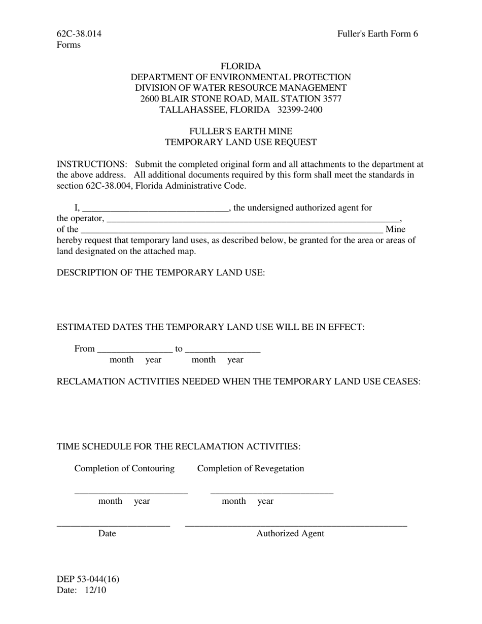 Fuller's Earth Form 6 (DEP53-044(16)) - Fill Out, Sign Online and ...