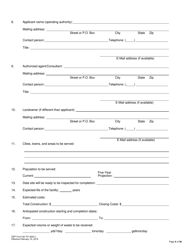 DEP Form 62-701.900(1) Application for a Permit to Construct, Operate, Modify or Close a Solid Waste Management Facility - Florida, Page 5