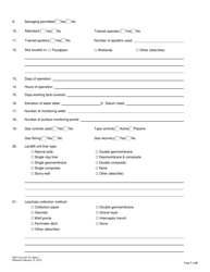 DEP Form 62-701.900(1) Application for a Permit to Construct, Operate, Modify or Close a Solid Waste Management Facility - Florida, Page 7