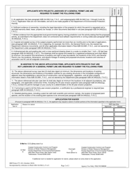 DEP Form 73-101 Application for a General Permit for Construction or Other Activities Seaward of the Coastal Construction Control Line (Cccl) - Florida, Page 2