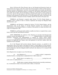 Form 62-342.700(1) Mitigation Bank Performance Bond to Demonstrate Construction and Implementation Financial Assurance - Florida, Page 2