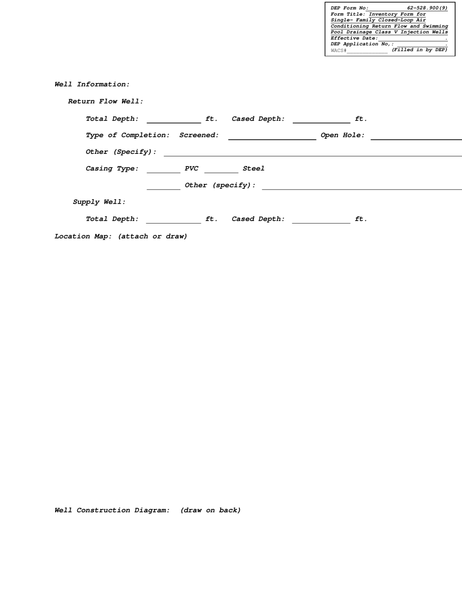 DEP Form 62-528.900(9) - Fill Out, Sign Online and Download Fillable ...