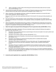 DEP Form 62-640.210(2)(D) Biosolids Site Permit Application - Florida, Page 4
