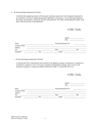 DEP Form 62-621.500(2)(C) Notice of Intent to Use a Generic Permit for Domestic Wastewater Facilities Under Rules 62-621.500(2)(A) or (B), F.a.c. - Florida, Page 8