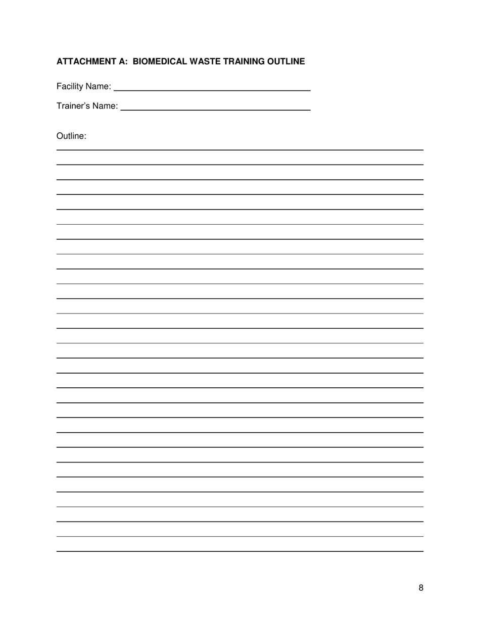 Biomedical Waste Operating Plan - Florida, Page 8