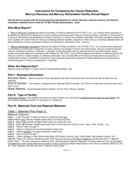 DEP Form 62-737.900(3) Mercury Recovery and Mercury Reclamation Facility Annual Report - Florida, Page 4