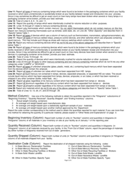 DEP Form 62-737.900(3) Mercury Recovery and Mercury Reclamation Facility Annual Report - Florida, Page 5