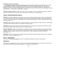 DEP Form 62-737.900(3) Mercury Recovery and Mercury Reclamation Facility Annual Report - Florida, Page 6