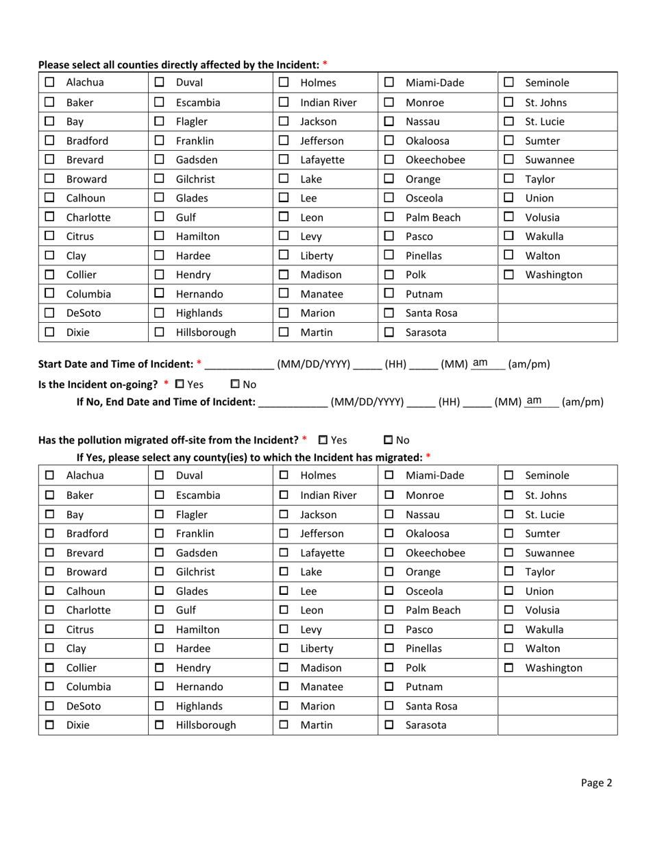 Pollution Notice - Florida, Page 2