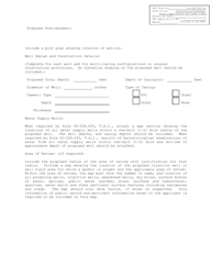 DEP Form 62-528.900(3) Construction/Clearance Permit Application for Class V Well - Florida, Page 3
