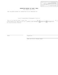 DEP Form 62-528.900(3) Construction/Clearance Permit Application for Class V Well - Florida, Page 4