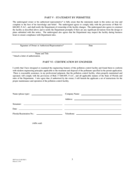 DEP Form 62-660.900(7) Tomato Wash Water General Permit Notification Form - Florida, Page 3