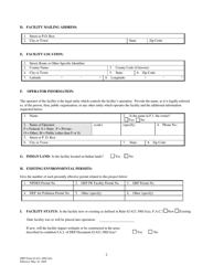 DEP Form 62-621.300(3)(B) Notice of Intent to Use Generic Permit for Discharges From Concrete Batch Plants - Florida, Page 2