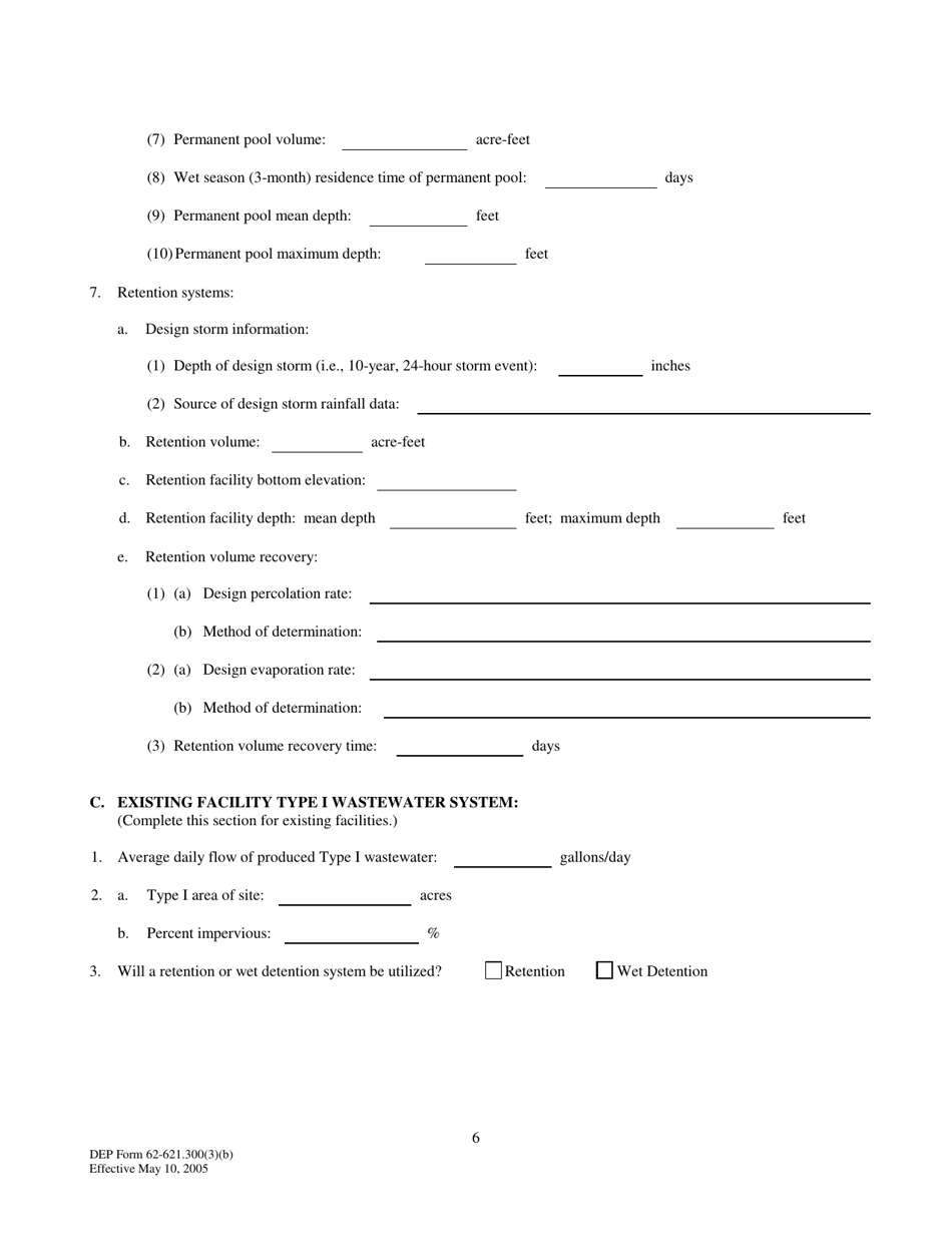 DEP Form 62-621.300(3)(B) Notice of Intent to Use Generic Permit for Discharges From Concrete Batch Plants - Florida, Page 6