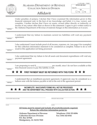Form C:41E Collection Information Statement - Alabama, Page 2