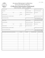 Form C:41E Collection Information Statement - Alabama, Page 3