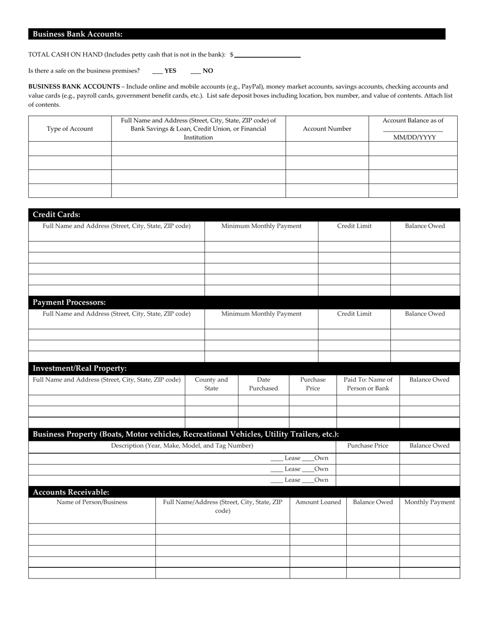 Business Collection Information Statement - Alabama, Page 3