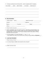 DEP Form 62-737.900(2) Application for a Mercury-Containing Lamp or Device Mercury Recovery or Mercury Reclamation Facility Permit - Florida, Page 15
