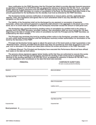 DEP Form 62-730.900(4)(I) Hazardous Waste Facility Performance Bond to Demonstrate Financial Assurance - Florida, Page 3