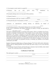 DEP Form 62-730.900(4)(Q) Hazardous Waste Facility Trust Fund to Demonstrate Liability Coverage - Florida, Page 3