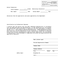 DEP Form 62-528.900(10) Certification of Monitor Well Completion - Florida, Page 2