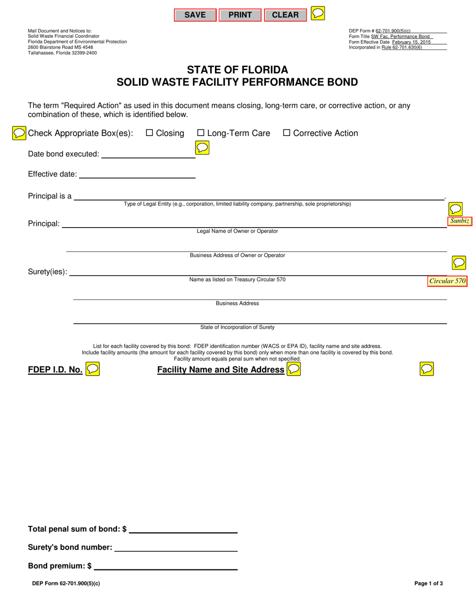 Dep Form 62-701.900(5)(c) - Fill Out, Sign Online And Download Fillable 