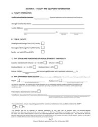 Part 1 Ethanol/Biodiesel Application Form - Florida, Page 2