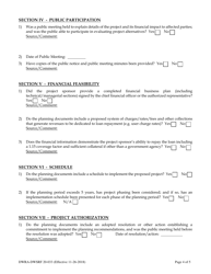Form DWRA-DWSRF20-033 Drinking Water Facility Plan Review Checklist - Florida, Page 4