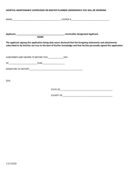 Application for Hospital Maintenance Trainee - Arkansas, Page 2