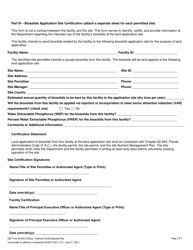 DEP Form 62-640.210(2)(A) Treatment Facility Biosolids Plan - Florida, Page 2