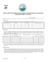 DEP Form 62-620.910(8) (2F) Application for Permit for Stormwater Discharge Associated With Industrial Activity - Florida, Page 13