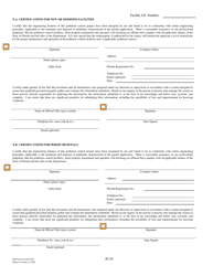 DEP Form 62-620.910(8) (2F) Application for Permit for Stormwater Discharge Associated With Industrial Activity - Florida, Page 16