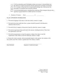 Reclamation Form 4 Variance Application - Florida, Page 3