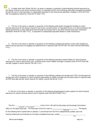 DEP Form 62-701.900(5)(E) Solid Waste Facility Financial Test (Letter From Chief Financial Officer) - Florida, Page 2