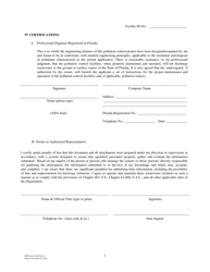 Form 2CR (DEP Form 62-620.910(14)) Permit to Operate a Non-discharging/Closedloop Recycle System - Florida, Page 2