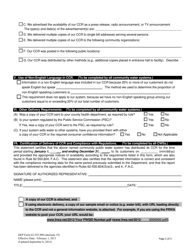 DEP Form 62-555.900(19) Alternate Certification of Delivery of Consumer Confidence Report - Florida, Page 2
