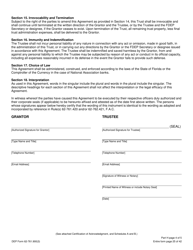 DEP Form 62-761.900(3) Part H Storage Tank Standby Trust Fund Agreement - Florida, Page 4