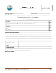 Document preview: Form 62B-56.900(11) Payment Bond - Florida