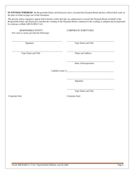 Form 62B-56.900(11) Payment Bond - Florida, Page 3